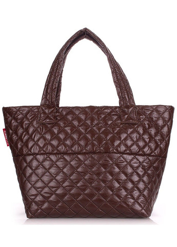 Стеганая женская сумка BROADWAY коричневая PoolParty (262892102)