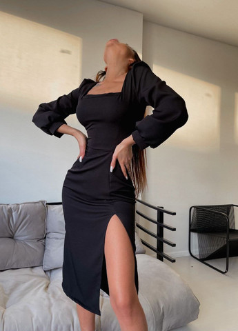 Чорна жіноча сукня костюмка No Brand