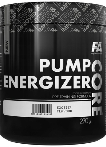 Предтренировочный комплекс Core Pump Energizer 270g (Exotic) Fitness Authority (263684443)