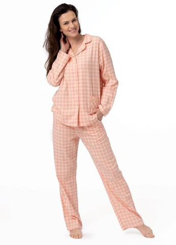 Персиковая пижама женская xl персиковый lns 442 b22 Key