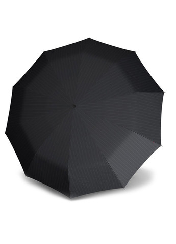 Чёрный зонт-трость полуавтомат t.771 men's prints stripe kn96 3771 7603 Knirps средний (262449197)