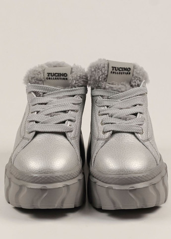 Сірі зимовий кросівки зимові сірі шкіра Tucino
