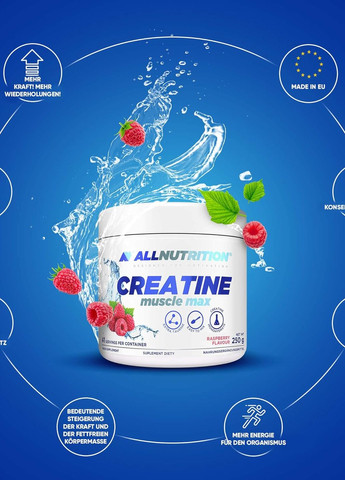 Креатин Creatine Muscle Max 250 g (Raspberry) Allnutrition (267724789)