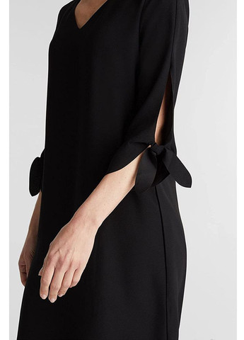 Черное кэжуал платье Esprit однотонное