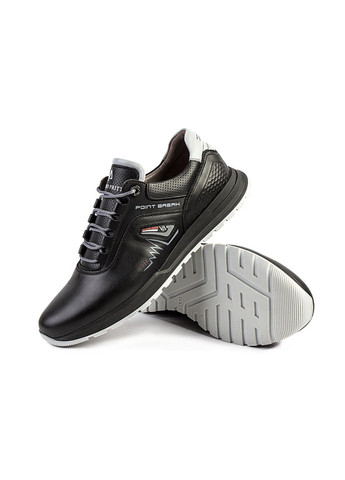Черные демисезонные кроссовки мужские бренда 9400023_(0) Vittorio Pritti
