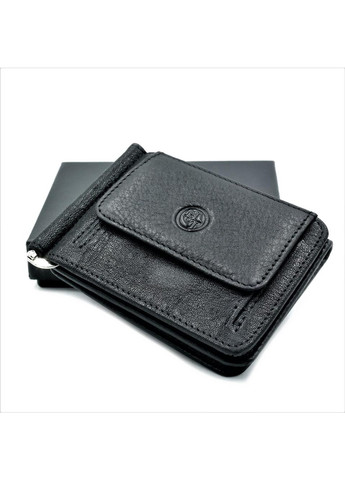 Чоловічий шкіряний гаманець-зажим 11 х 8 х 2 см Чорний wtro-168-27 Weatro (272950017)