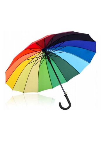 Зонт-трость полуавтомат 8052B Радуга на 16 спиц Разноцветный Flagman (260264642)
