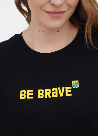Черная всесезон футболка Bravery