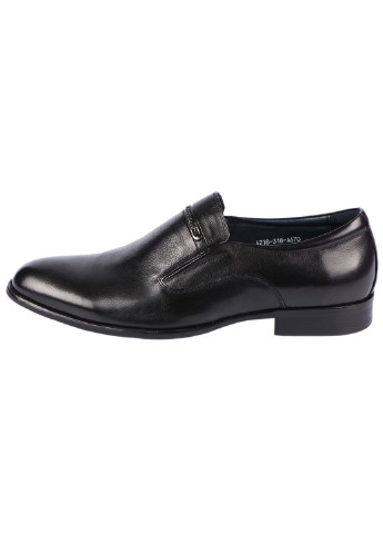 Черные мужские классические туфли 195208 Brooman без шнурков