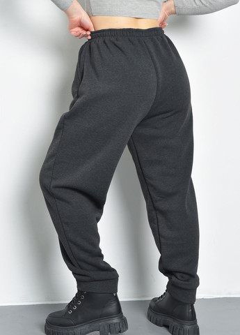 Спортивные штаны женские на флисе серого цвета Let's Shop (270364875)