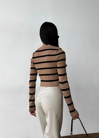 Жіночі штани з еко-шкіри колір молочний р.42 443402 New Trend (266424146)