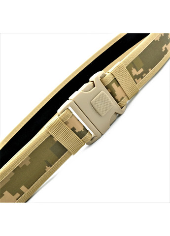 Тканинний тактичний ремінь Weatro 115 см Койот піксель tkn-48tkt-007 Le-Mon (268121441)