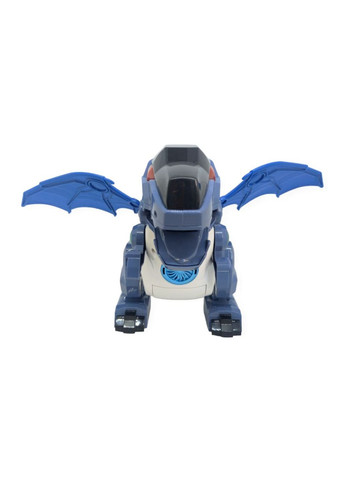 Динозавр робот ходить гарчить пускає пар великий інтерактивний махає крилами та хвостом темно-сірий Dinosaur No Brand (276536231)