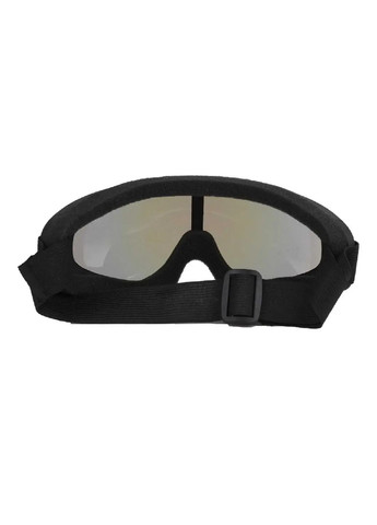 Маска очки защитные для пейнтбола страйкбола сноуборда лыж велосипеда самоката черный корпус (476218-Prob) Радужные линзы Unbranded (277696231)