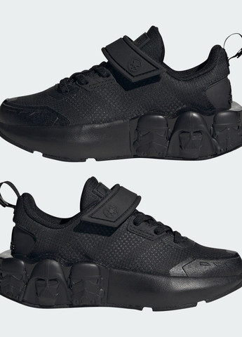 Чорні всесезонні кросівки star wars runner kids adidas