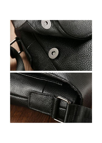 Чоловіча шкіряна чорна сумка сумка для підйомної сумки A25-1278a Tiding Bag (276773372)