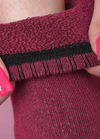 Носки махровые женские бордового цвета размер 37-42 Let's Shop (261762246)