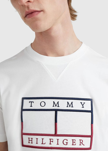 Белая футболка мужская Tommy Hilfiger Big Logo