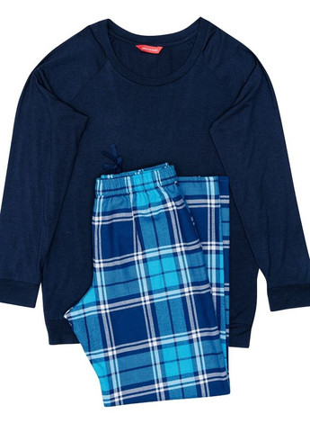 Синя зимня піжама для хлопчика 6853 футболка + штани Cyberjammies Felix
