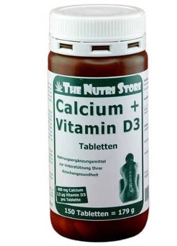 Calcium + D3, 400 mg/100 UI 150 Tabs ФР-00000009 The Nutri Store (256724778)