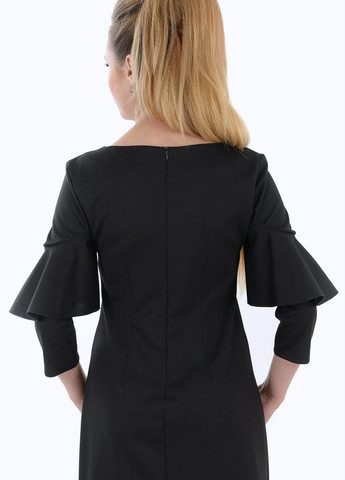 Черное сукнi норма сукня з воланами (ут000040770) Lemanta