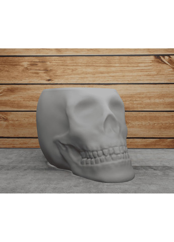 Декоративная ваза - кашпо с черепом. Тонкостенная. ЗаСвіт (266425051)