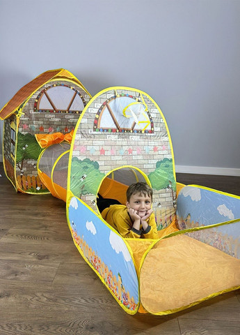 Детская палатка домик с тоннелем / палатка для детей 66925 DobraMAMA (260632643)