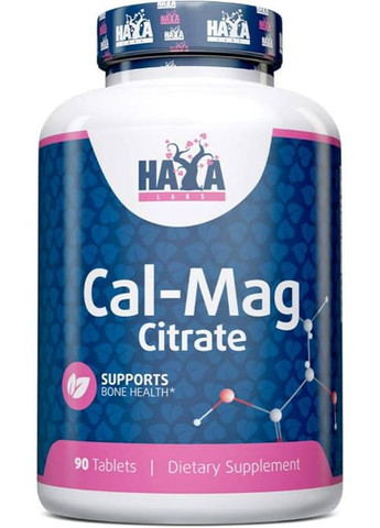Calcium Magnesium Citrate 90 Tabs Haya Labs (266983294)