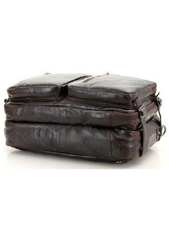 Ділова шкіряна сумка-трансформер 14106 Темно-коричневий Vintage (269994205)