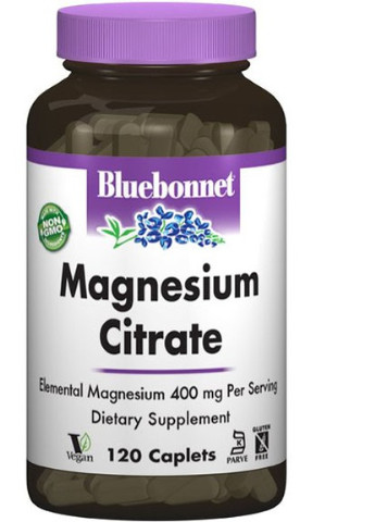 Magnesium Citrate 400 mg 120 Tabs BLB0731 Bluebonnet Nutrition (256720868)
