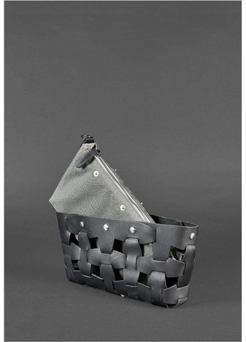 Шкіряна плетена жіноча сумка Пазл S бордова Krast BN-BAG-31-VIN BlankNote (277977881)