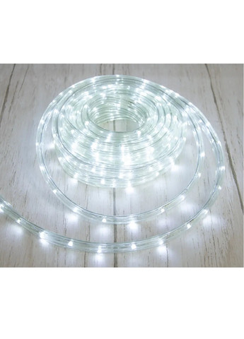 Светодиодная комнатная уличная гибкая гирлянда лента с блоком питания 288 LED лампочек 8 м (475452-Prob) Белая Unbranded (267725071)