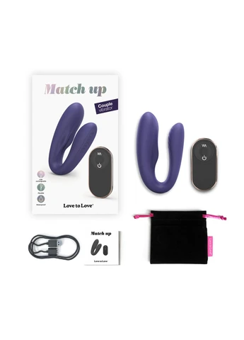 Вібратор для пар із пультом ДК MATCH UP - MIDNIGHT INDIGO Love To Love (277236959)