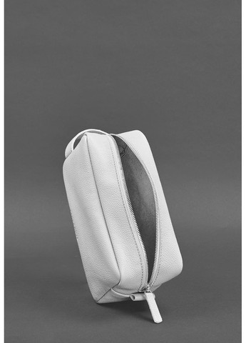 Жіноча шкіряна косметична сумка 6.0 Білий флотар BN-CB-6-White BlankNote (263519283)
