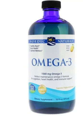 Omega-3 16 fl 473 ml Lemon NOR02764 Nordic Naturals (256723262)