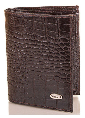 Мужской вместительный кошелек коричневый из кожи Canpellini (262975888)