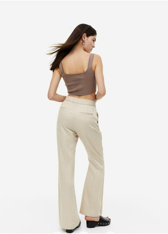 Женские элегантные брюки Н&М (55700) S Белые H&M (258744265)