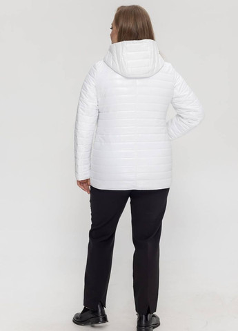 Біла демісезонна демісезонна куртка жіноча великого розміру SK