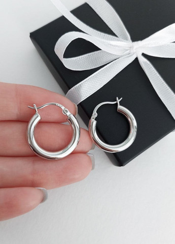 Сережки кільця (20 мм) MK1169 срібні DeKolie (263777850)