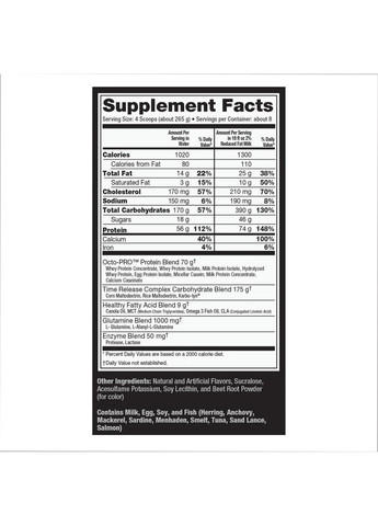 Високобілковий Гейнер Muscle Juice Revolution 2600 - 5040г Ultimate Nutrition (278006976)