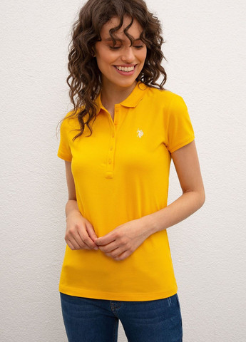 Світло-жовта футболка u.s/ polo assn. жіноча U.S. Polo Assn.
