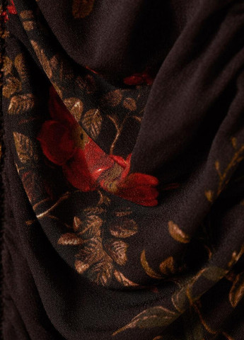 Коричневое сукня демісезон,коричневий в візерунки, H&M