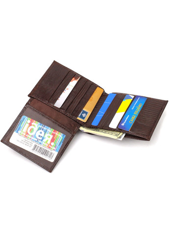 Удобное мужское портмоне из натуральной фактурной кожи 21869 Коричневый Canpellini (259874007)