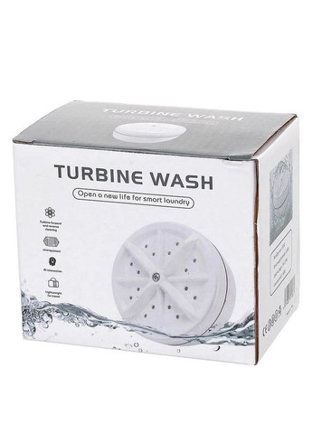 Ультразвукова міні-пральна машина портативна Turbine wash Let's Shop (267145452)