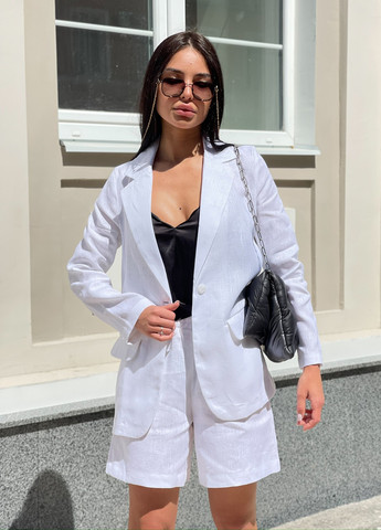 Шорти з льону короткі білі BeART Шорти (259370615)