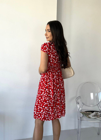 Червона повсякденний плаття літне стильне LeVi