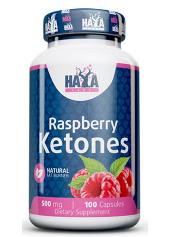 Экстракт для похудения Raspberry Ketones 500mg 100 Caps Haya Labs (271672569)
