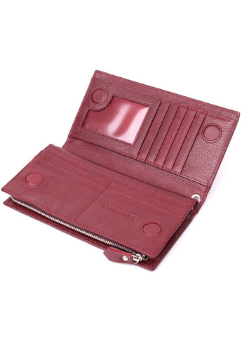 Современный кошелек-клатч для стильных женщин из натуральной кожи 22534 Бордовый st leather (277980544)