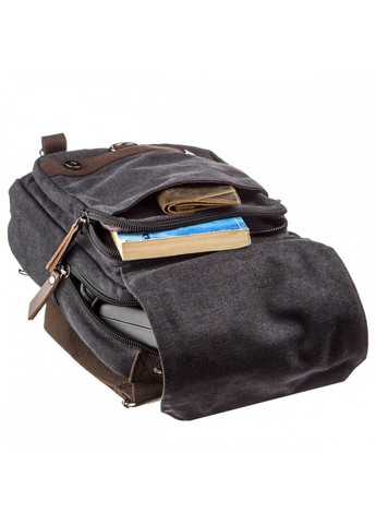 Мужская текстильная черная сумка-рюкзак 20143 Vintage (269994189)