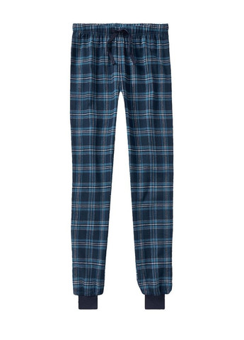 Темно-синяя зимняя пижама для мальчика лонгслив + брюки Pepperts